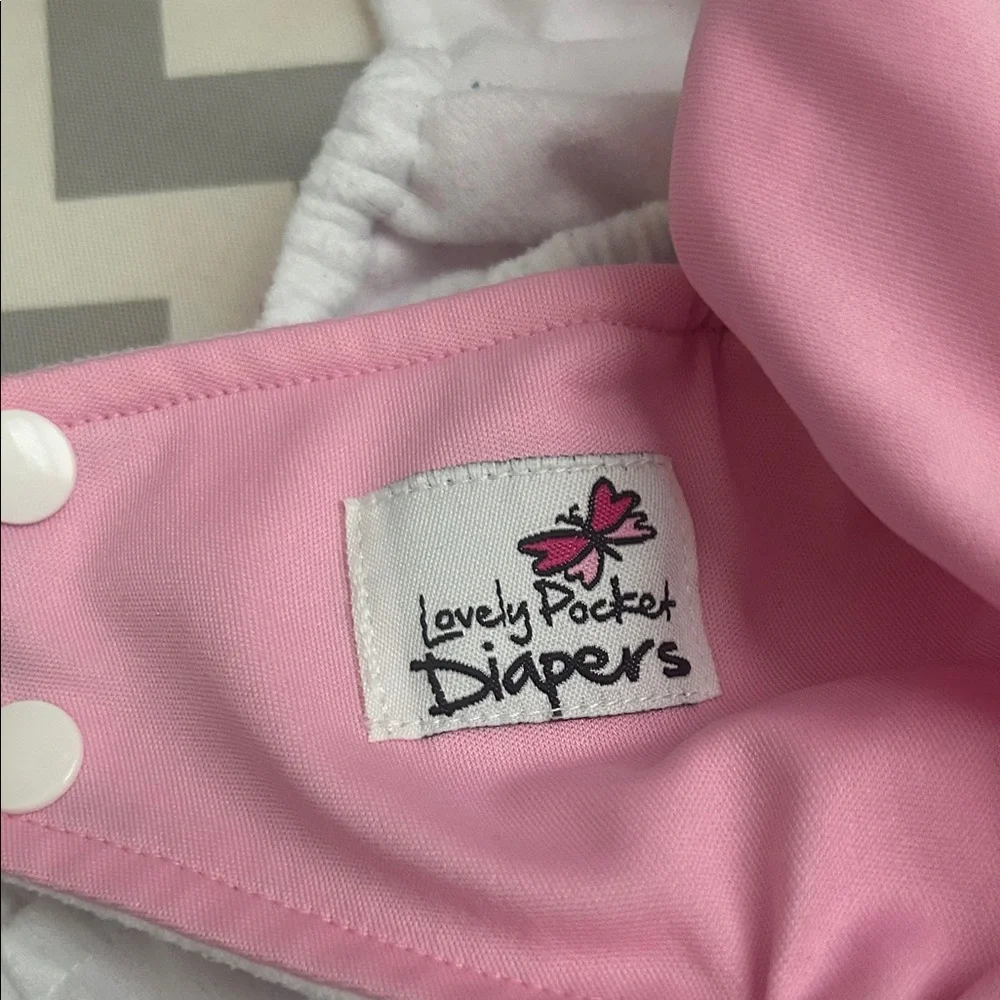 Lovely pocket diapers Pink Adjustable Kids Diaper Cover one size baby